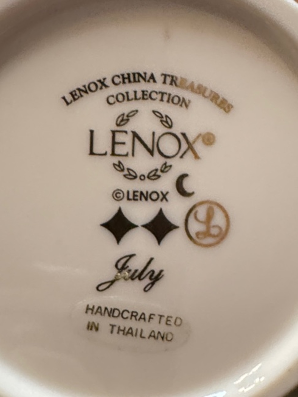 Lenox “July” China Treasures Collection - Picture 3 of 5